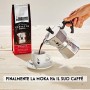 Bialetti Express, Caffettiera 3 Tazze + caffè Macinato Perfetto Moka 200 gr Gusto Nocciola, Confezione Regalo, Alluminio