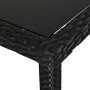 Outsunny Set Mobili da Giardino Rattan 5 Pezzi Tavolo 2 Sedie 2 Poggiapiedi con Cuscini Combinabili a Rettangolo