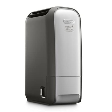 De'Longhi DNS80 Tasciugo AriaDry Deumidificatore Ambiente Casa, 695 W, 7.5 Litri, 34 Decibel, Plastica, Grigio