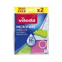 Vileda Colors housewares, 80% Poliestere, 20% Poliammide, Verde/Rosa, 2x27x30 cm, 2 unità