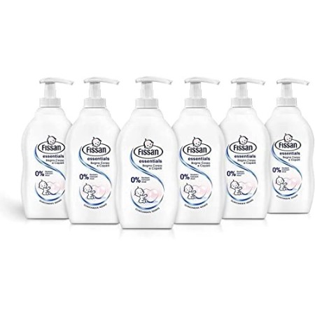 FISSAN BABY Bagno Essentials Formato Convenienza 2,4Lt (6 confezioni da 400ml)