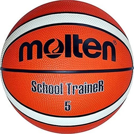 Molten BG5-ST - Pallone da basket, colore arancione (orange/ivory), dimensione 5