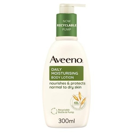 Aveeno Crema Corpo Idratante, Daily Moisturising, Senza Profumo, per Pelli Normali e Pelli Secche, 300 ml