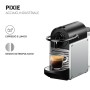 De'Longhi EN 124.S Nespresso Pixie EN124.S Macchina per caffè Espresso, 1260 W, Plastica, Argento, 0.7 Litri, Metallo
