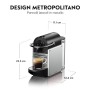 De'Longhi EN 124.S Nespresso Pixie EN124.S Macchina per caffè Espresso, 1260 W, Plastica, Argento, 0.7 Litri, Metallo