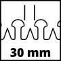 Einhell 3403330 Ge-Eh 6560 Tagliasiepi Elettrico, Lunghezza Taglio 600 mm, Distanza Denti 30 mm, Impugnatura Posteriore Girevole