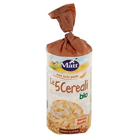 Matt - Le 5 Cereali Bio - Gallette ai 5 Cereali Senza Glutine - 120 gr