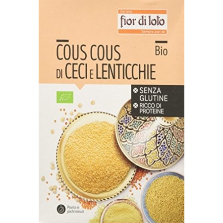 Fior di Loto Cous Cous di Ceci e Lenticchie Rosse Bio - 3 Pezzi