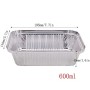 Amaoma 30 Pezzi Contenitori in Alluminio Monouso per Alimenti e Barbecue, USA e Getta, con Coperchi 230ml 400ml 600ml