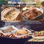 Amaoma 30 Pezzi Contenitori in Alluminio Monouso per Alimenti e Barbecue, USA e Getta, con Coperchi 230ml 400ml 600ml