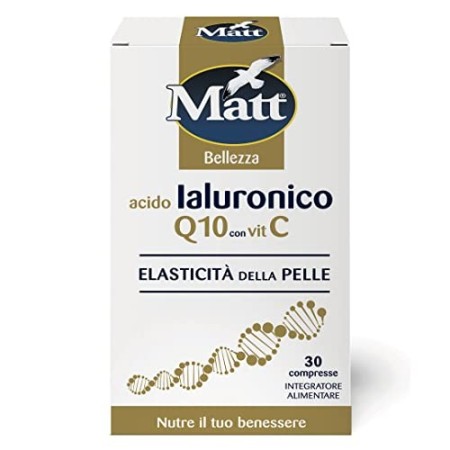 Matt&Diet - Compresse Q10 Coenzima Selenio Ace con Vitamina C ed E - Contrastano Stress Ossidativo - 30 Capsule - 12 gr