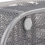 Relaxdays 10022482_55 Organizer da Scrivania Ufficio, con Portapenne & Cassetto, Metallo, HxLxP: 10,5x22x11cm, Argentato