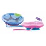 Nuby Id5342 Piattino pappacalda con cucchiaino, colori assortiti