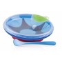 Nuby Id5342 Piattino pappacalda con cucchiaino, colori assortiti