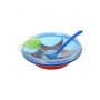 Nuby Id5342 Piattino pappacalda con cucchiaino, colori assortiti