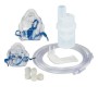Curaneb Kit ricambi universale per aerosol a pistone composto da Ampolla, mascherina adulti e pediatrica, tubo di collegamento, 