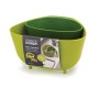 Joseph Joseph 2 scolapasta impilabili, plastica, verde, 23.5 x 22.1 x 13.3 cm