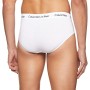 Calvin Klein 3p Hip Brief, Slip Uomo, Multicolore (WHITE/RED GINGER/PYRO BLUE I03), X-Large