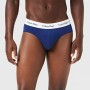 Calvin Klein 3p Hip Brief, Slip Uomo, Multicolore (WHITE/RED GINGER/PYRO BLUE I03), X-Large