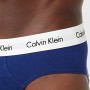 Calvin Klein 3p Hip Brief, Slip Uomo, Multicolore (WHITE/RED GINGER/PYRO BLUE I03), X-Large