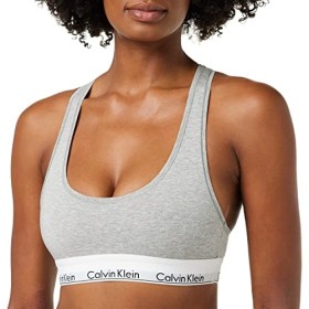 Calvin Klein Bralette, Corsetto Donna, Grigio (Grey Heather 020), Medium