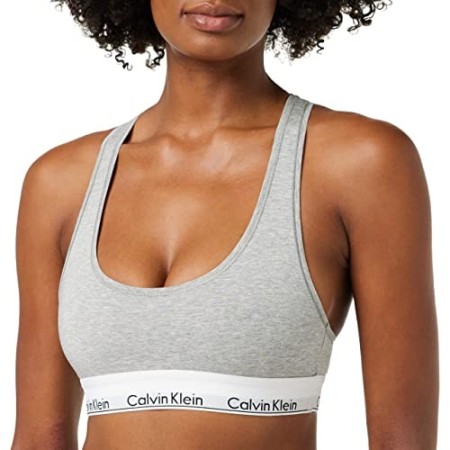 Calvin Klein Bralette, Corsetto Donna, Grigio (Grey Heather 020), Medium