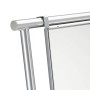 Relaxdays 10022580 Appendiabiti Metallo con Specchio Intero Asta Attaccapanni & Ripiano HLP 156,5x64,5x39 cm, Argento