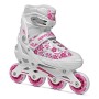 Roces Compy Pattino In Linea Da Bambina, Bambina, Bianco/Violet, 38-41