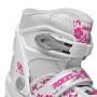 Roces Compy Pattino In Linea Da Bambina, Bambina, Bianco/Violet, 38-41