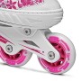 Roces Compy Pattino In Linea Da Bambina, Bambina, Bianco/Violet, 38-41