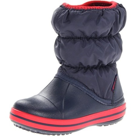 Crocs, Winter Puff Boot K, Stivaletti, Unisex - bambino, Blu (NARD), 22/23