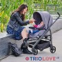 Chicco Passeggino Trio LOVE Up 3in1 con Sistema Modulare da 0 a 36 Mesi, Carrozzina, Navicella Neonato con Copertina e Seggiolin