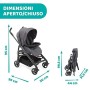 Chicco Passeggino Trio LOVE Up 3in1 con Sistema Modulare da 0 a 36 Mesi, Carrozzina, Navicella Neonato con Copertina e Seggiolin