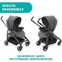 Chicco Passeggino Trio LOVE Up 3in1 con Sistema Modulare da 0 a 36 Mesi, Carrozzina, Navicella Neonato con Copertina e Seggiolin