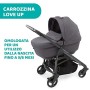Chicco Passeggino Trio LOVE Up 3in1 con Sistema Modulare da 0 a 36 Mesi, Carrozzina, Navicella Neonato con Copertina e Seggiolin