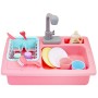 deAO Lavello da Cucina Elettronico Lavandino Giocattolo per Lavare i Piatti Accessorii da Cucina per Bambini Set Giochi di Imita