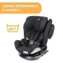 Chicco Unico Plus Seggiolino Auto 0-36 kg ISOFIX Reclinabile, Gruppo 0+/1/2/3 per Bambini da 0 a 12 Anni, Facile da Installare, 