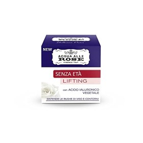 Acqua alle Rose, Crema Viso con Acido Ialuronico Vegetale Lifting, Crema Senza Età Antirughe