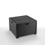 Bica 9073.4 Set Nebraska Salottino 2 Posti, Antracite, 155 x 150 x 79 cm
