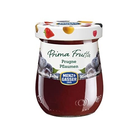 Menz&Gasser Confettura Extra di Prugne Prima Frutta - Confettura con Frutta di Alta Qualità, 1 Vaso x 340 g
