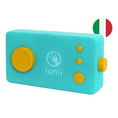 lunii Fabbrica Bambini creano Le storie Che vogliono Ascoltare – Giocattolo educativo Senza Schermo, Colore Verde Acqua, 1
