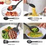 NEXGADGET Set di Utensili da Cucina in Acciaio Inox e Nylon 42 Pezzi Incluso Cucchiaio Spatola Pinze Forcella Mestolo Apribottig