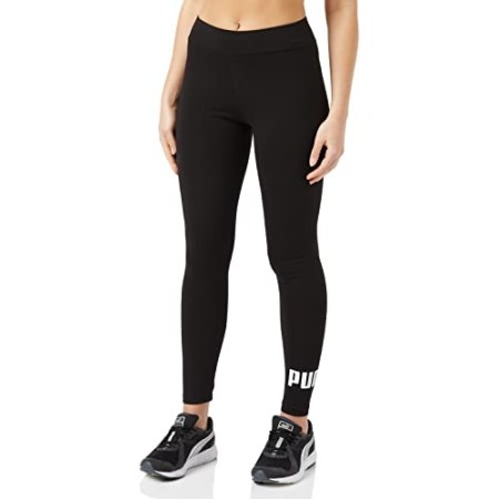 PUMA Essentials Logo, Pantaloni Compressione Donna, Nero (Cotton Black), XS