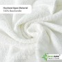 NatureMark 8 Asciugamani, 100% Cotone, Bianco, 50 x 100 cm, 8 unità