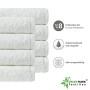 NatureMark 8 Asciugamani, 100% Cotone, Bianco, 50 x 100 cm, 8 unità