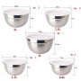 Juning Ciotola in Acciaio Inox Set di 5, Acciaio Inox Tazze di miscelazione con coperchi, Cucina di casa in Forma, Hotel, Ristor