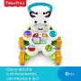 Fisher Price Zebra Primi Passi Spingibile, Giocattolo Elettronico Educativo con Musica e Suoni, per Bambini di 6 + Mesi, DLD91
