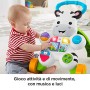 Fisher Price Zebra Primi Passi Spingibile, Giocattolo Elettronico Educativo con Musica e Suoni, per Bambini di 6 + Mesi, DLD91