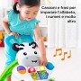 Fisher Price Zebra Primi Passi Spingibile, Giocattolo Elettronico Educativo con Musica e Suoni, per Bambini di 6 + Mesi, DLD91