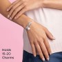 PANDORA Bracciale con Charm Donna argento - 597929CZ-20